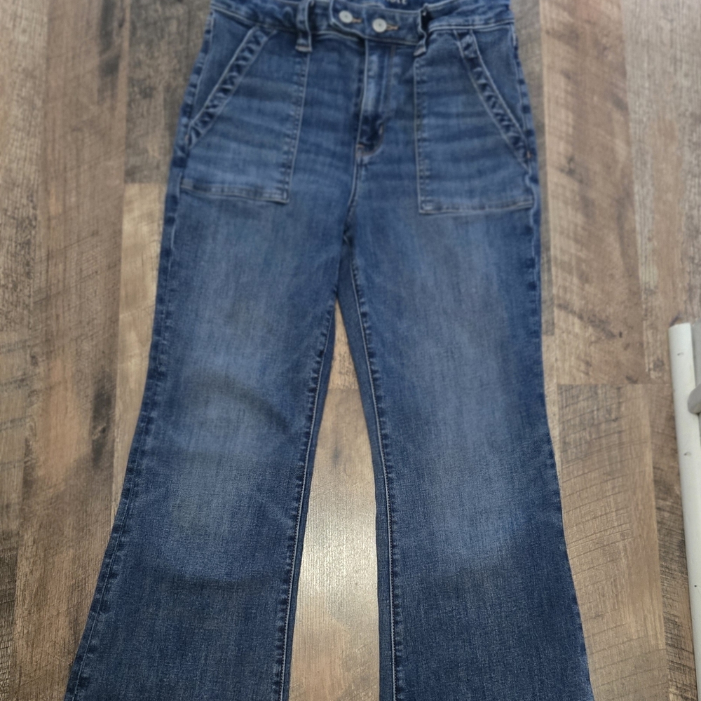 American Eagle Outfitters Blue Flare & Wide Leg Jeans
